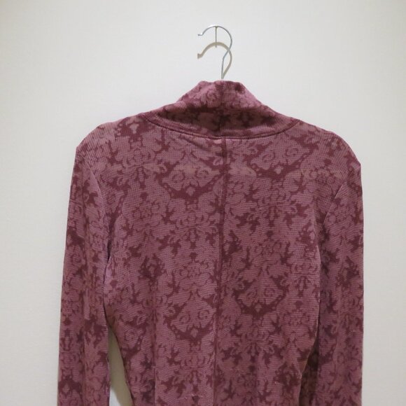 INTIMATELY FREE PEOPLE You and I Print Ribbed Highneck Top in Acai Floral Boho - Picture 11 of 14